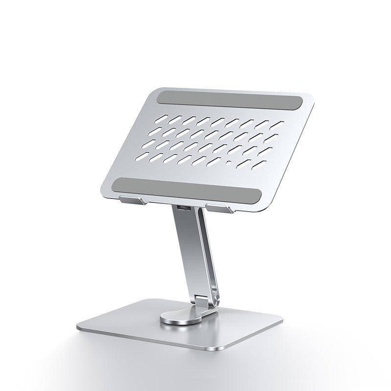 Metal desk stand supporting a stack of books with a weight indicator on a blurred background