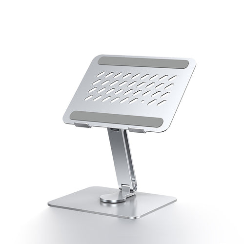Metal desk stand supporting a stack of books with a weight indicator on a blurred background